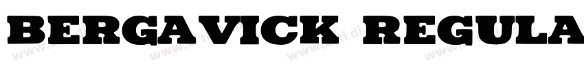 Bergavick Regular字体转换